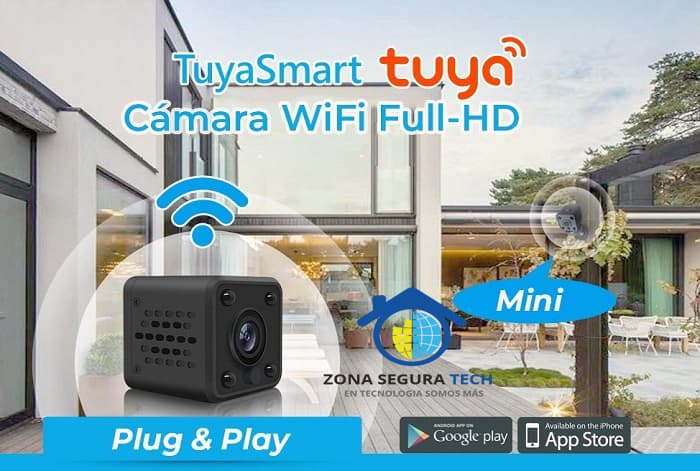 WJ01 Mini Cámara IP WIFI Full HD Audio MicroSD Tuya Smart
