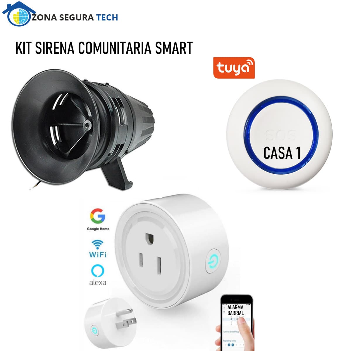 Kit Alarma Comunitaria Tuya Smart