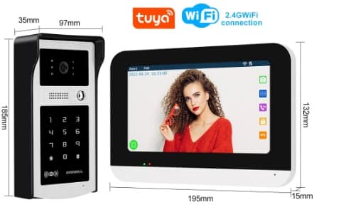 DB12 Video Portero Inteligente IP Tuya Smart con Pantalla