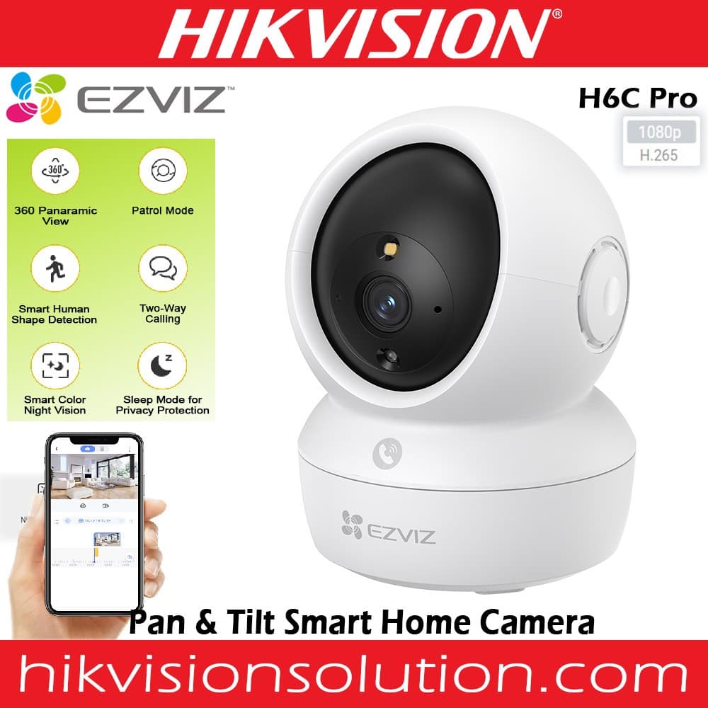 H6C PRO CÁMARA WIFI EZVIZ 3MP 2k Interna