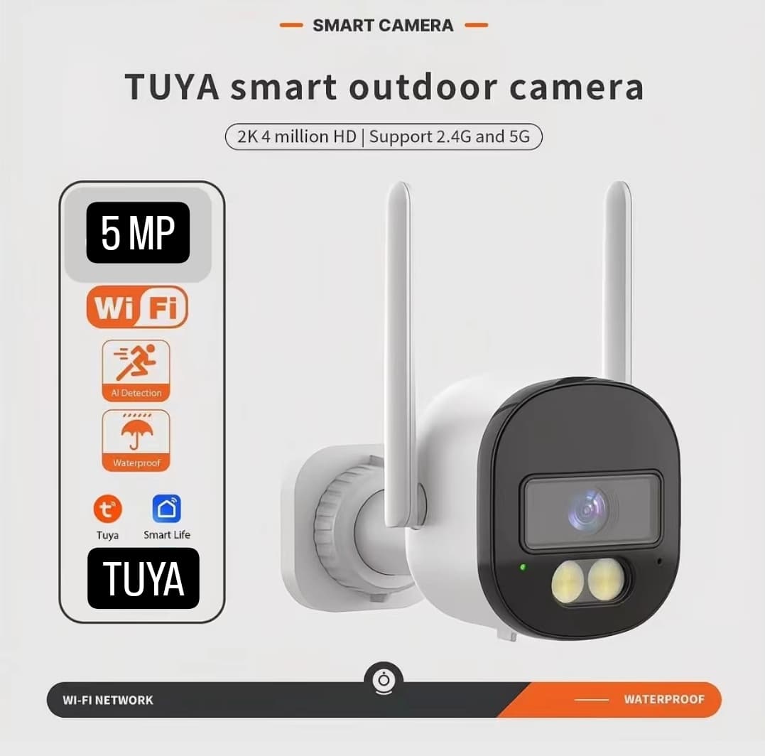 C21 Cámara Inteligente WIFI Tuya Smart 5Mpx externa